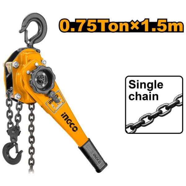 TECLE PALANCA INGCO 0,75 TON X 1,5 MTS