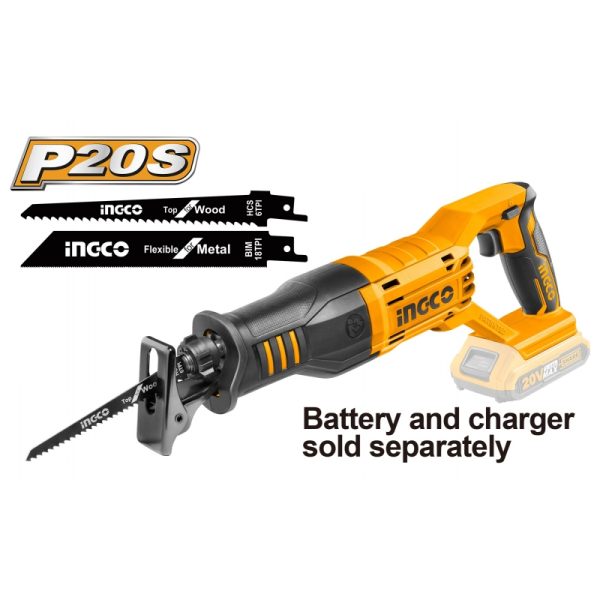 SIERRA SABLE INGCO INALAMBRICA 20V S/BAT. S/CARGADOR