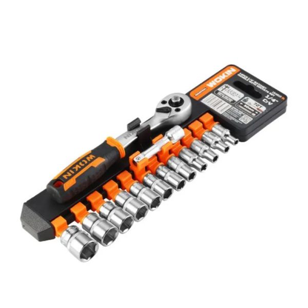 Juego Dados con Chicharra 3/8". 12 Piezas Wokin