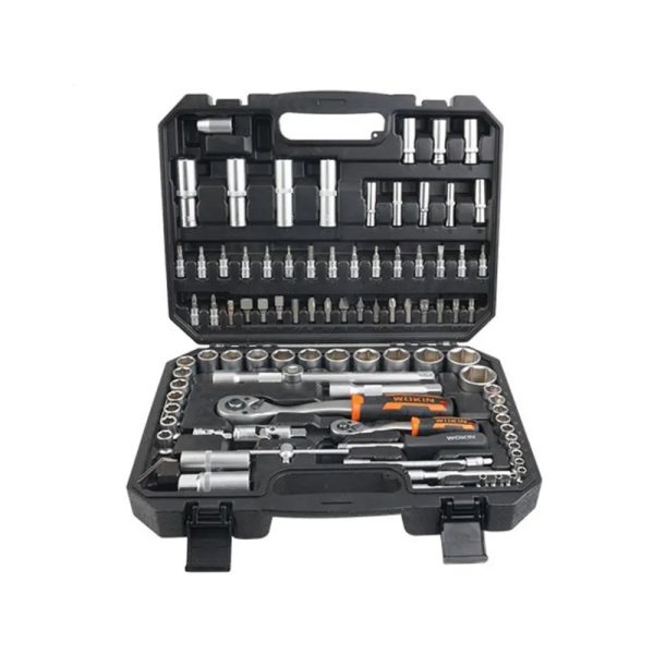 Juego de Dados 1/4" y 1/2" con Chicharra. 94 Piezas Wokin