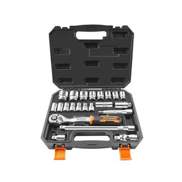 Juego de Dados 1/2" con Chicharra. 22 Piezas Wokin