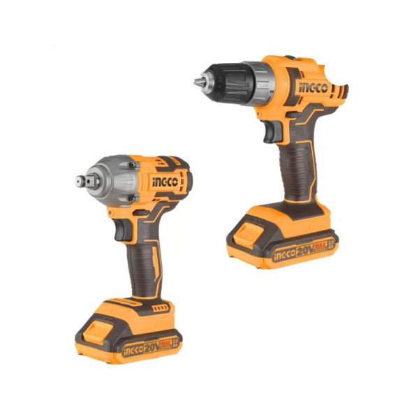 TALADRO INAL. 20V. + LLAVE IMPACTO INGCO