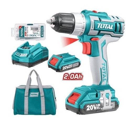 Taladro inalámbrico 20v -10mm 1500 rpm c/led + - TIDLI20012